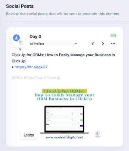 How I Use ClickUp + Missinglettr To Manage My Blog